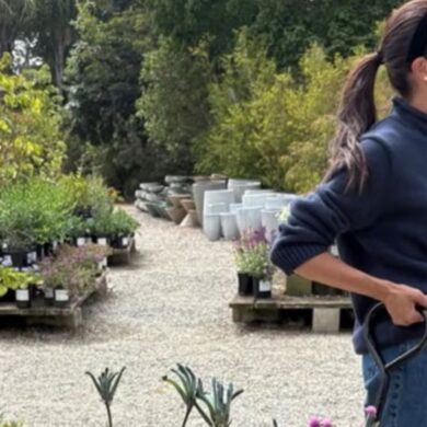 Meghan Markle Swaps Duchess Dressing for Denim on a Garden-Center Run