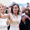 Queen Letizia Wears Pastel Adolfo Domínguez for the Label's 50th Birthday