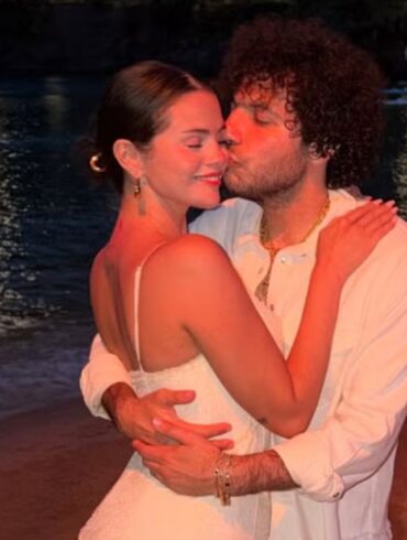 Selena Gomez Wore Ivory Lace for a Moonlit Beach Date With Benny Blanco