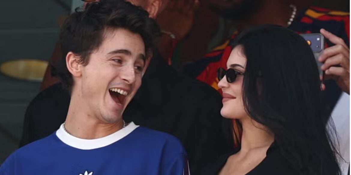 Timothée Chalamet and Kylie Jenner marked World Cup Final kickoff with a sweet moment from their skybox seats