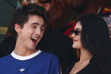 Timothée Chalamet and Kylie Jenner marked World Cup Final kickoff with a sweet moment from their skybox seats
