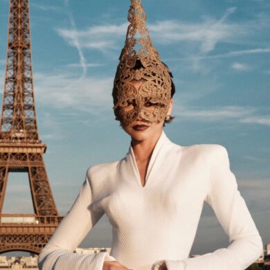 Zendaya Turns Paris Photocall Into a Fashion Spectacle With Eiffel Tower Mask