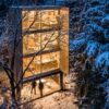 Šépka Architekti Raises a Wardrobe-Like Prefab Timber Home in a Prague Garden